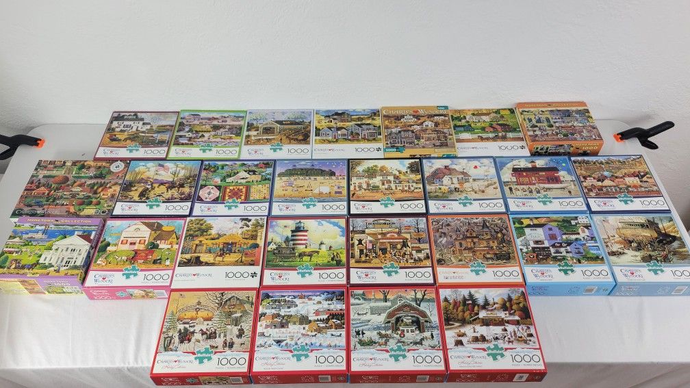 Wysocki Puzzles 1000 Piece Buffalo Games Hometown
