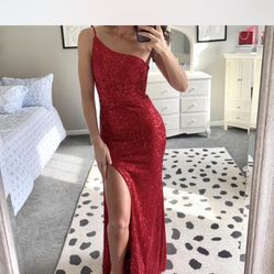 Sexy Red Dress For Prom Pageant Homecoming Party Sequin Sparkly