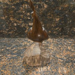 Wooden QUAIL Figurine – 8.25” Hand-Carved Art Sculpture
