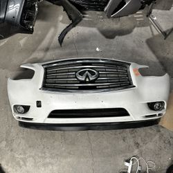 2013 2014 2015 INFINITI JX35 QX60 FRONT BUMPER COVER ASSEMBLY WHITE