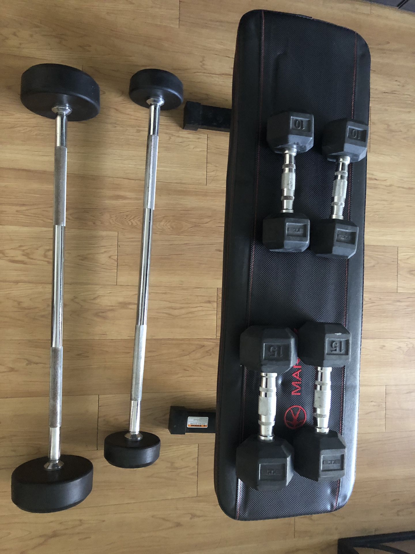 Set of weights & bench