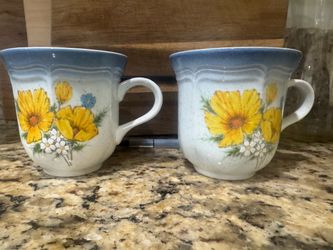 vintage Mikasa Country Club "Amy" mugs