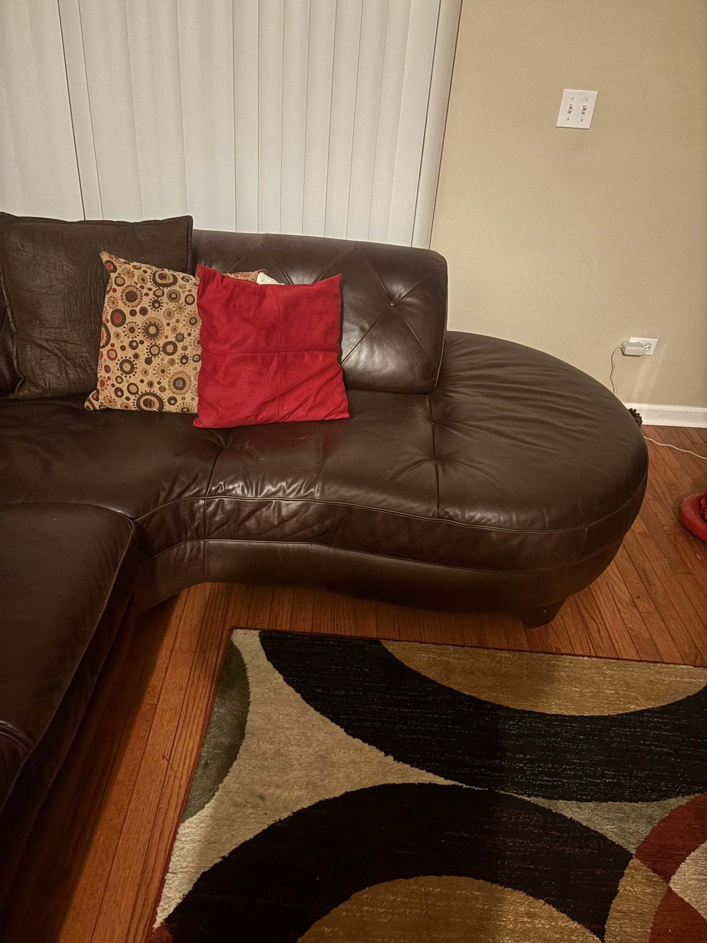 Brown Leather Sofa For Sell