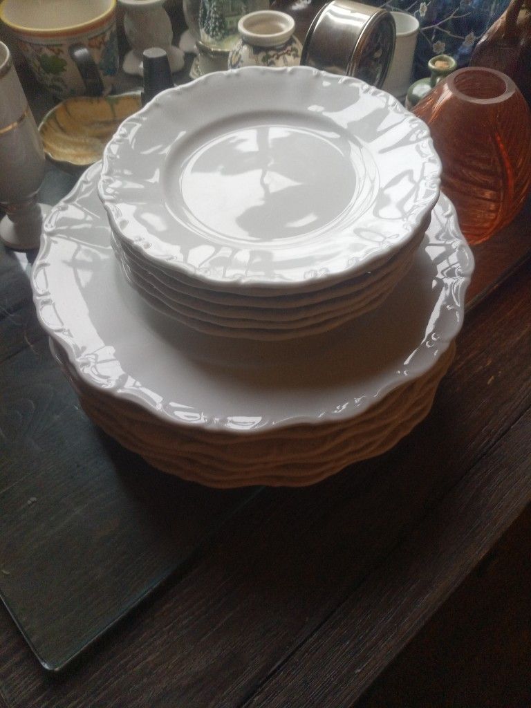6 Dinner And 6 Sausar Plates. Seltmann Weiden Very Nice Clean No Chips Or Cracks.