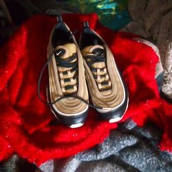 Gold Nike Air Max Plus 97