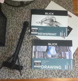 Complete College Art Studio Kit – Drawing, Charcoal, Pastels, Easel & Supplies