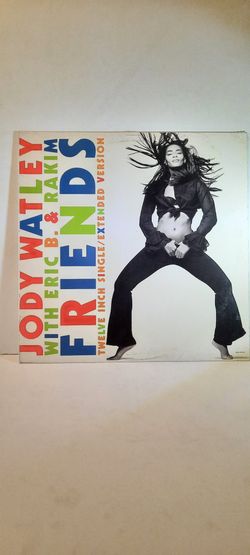 2-inch vinyl single cover for the song "Friends" by Jody Watley