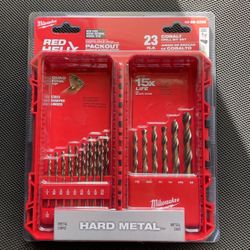 Milwaukee Cobalt Red Helix Twist Drill Bit Set for Drill Drivers (23-Piece)