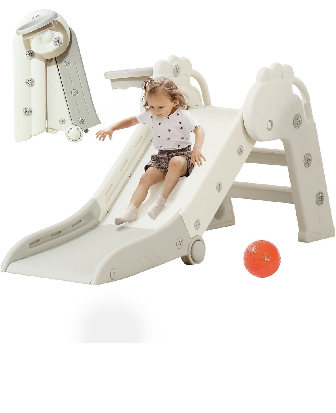 Open Box - Toddler Slide, Kids Indoor Outdoor 