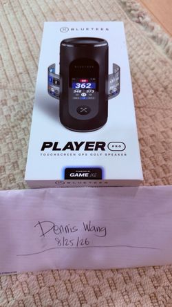 Bluetees Player Pro Touchscreen GPS Golf Speaker Brand New Sealed
