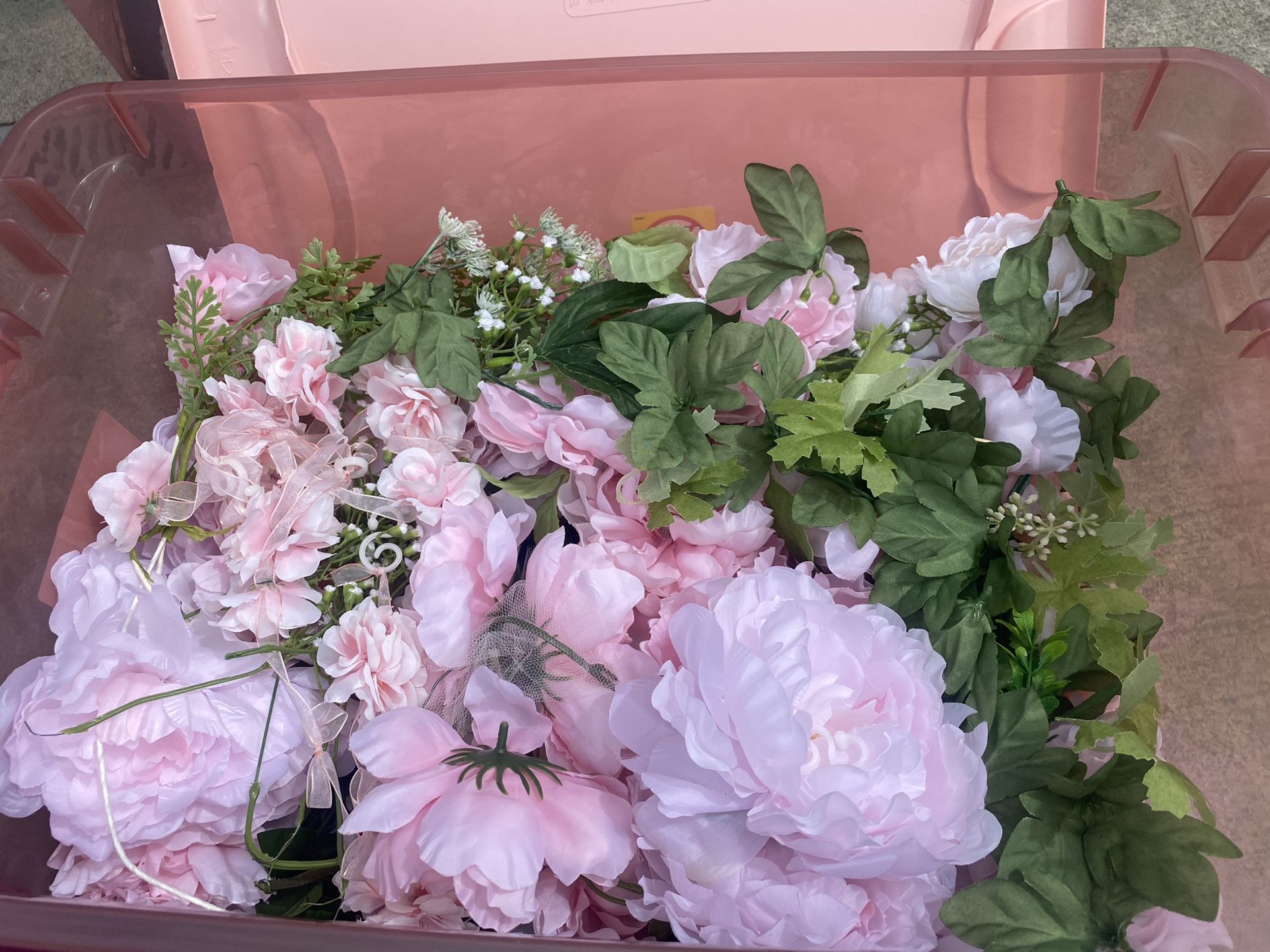 Entire Box Of Fake Flowers