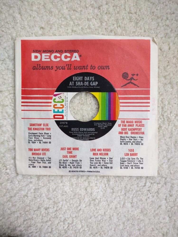 Vintage Russ Edwards 45