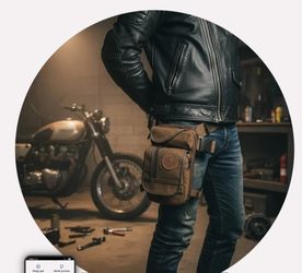 Durable & Vintage Drop Leg Bag: UNISEX