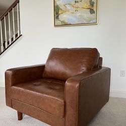 Abbyson Holloway Leather Armchair