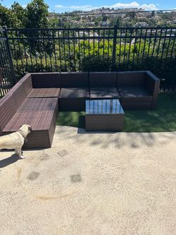 (7) piece outdoor patio funiture set