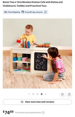Open box toy kitchen
