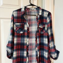 Red, White, And Blue Flannel 