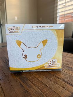 Pokémon 30th Celebration Elite Trainer Box (ETB) – Sealed Price: $140