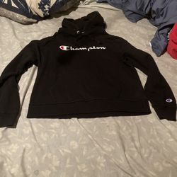 Vintage Black Champion hoodie