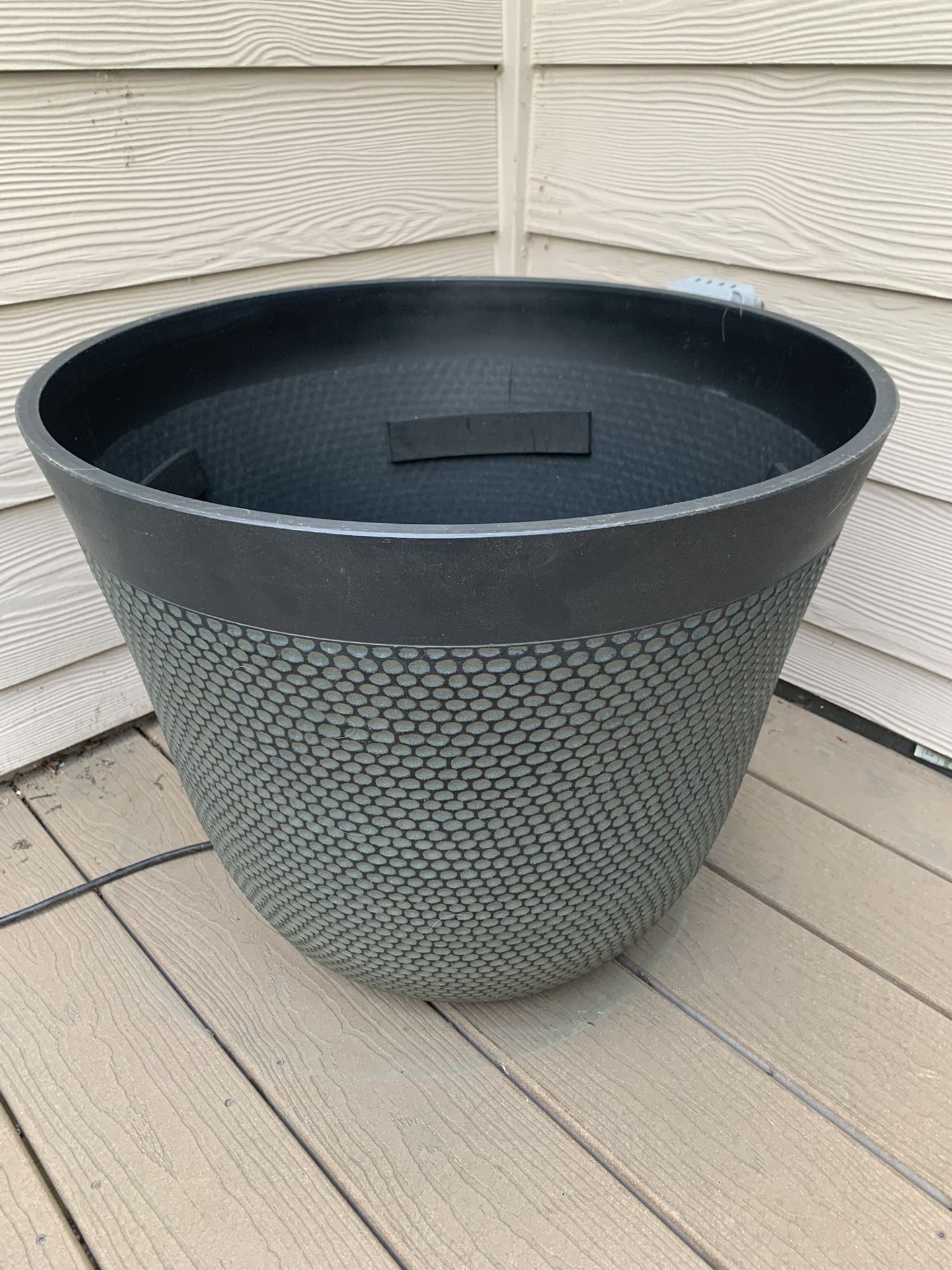 Dark Gray Outdoor Planter