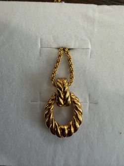 Vintage Christian Dior Twist Rope Necklace