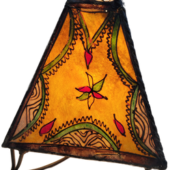 Vtg Moroccan Henna Lamp Hand Made