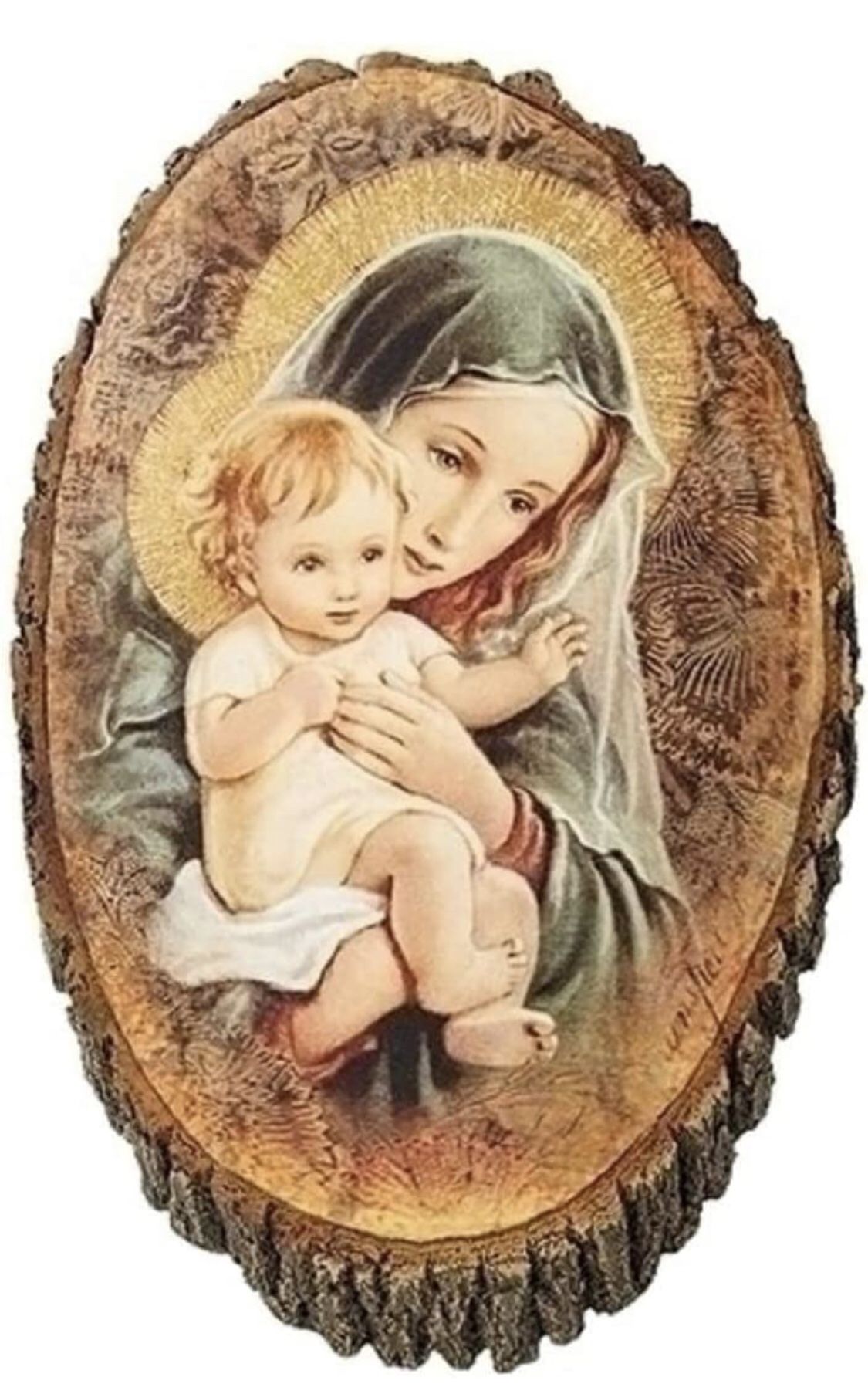 t the Roman Store Roman 602084 Madonna & Child Wood Plaque, 12.25-inch high
