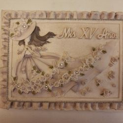 Ceramic Handcrafted Mis XV Años Guest Book