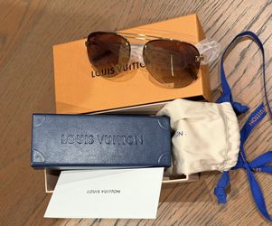 NEW - Louis Vuitton Z1020W Gold Monogram Clockwise Sunglasses in the Box FIRM