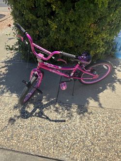 Kids Pink and Purple BMX-Style Bike 20 inch