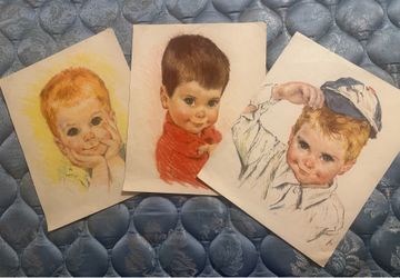 Vintage Northern Tissue Baby Prints