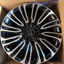 22” BLACK & CHROME RIMS (NEW)