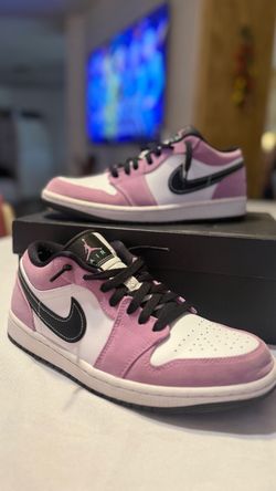 Air Jordan 1 Low Pink White Black Sneakers
