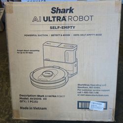 Shark AI Ultra Robot Vacuum, with Matrix Clean, Home Mapping,  HEPA Bagless Self Empty Base