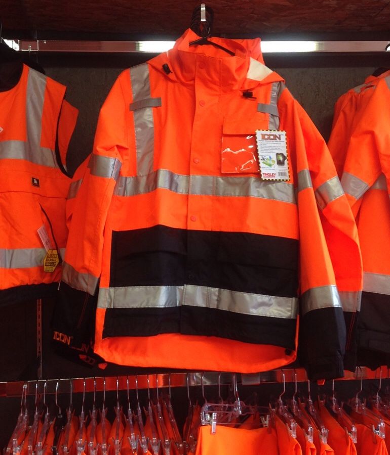 Class 3 Breathable, Waterproof, High Visibility Jacket