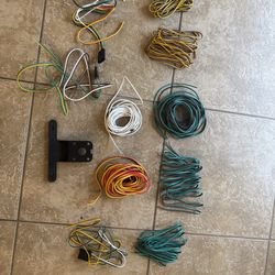 Two Sets of Trailer Wiring – Clean, Good Lengths + Bracket