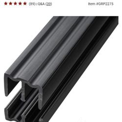 4" Foot Plastic Sliding Door Tracks