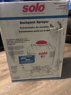 Backpack sprayer