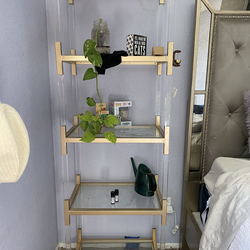 Gold glass shelf great condition , only serious buyer please