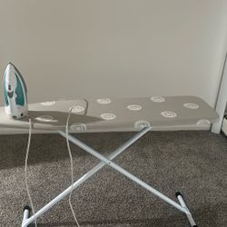 both the table and the iron