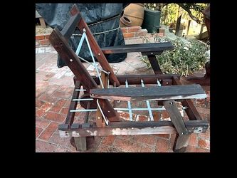 Vintage Redwood Rocker and Recliner  SET Hollywood PICK UP