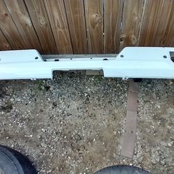 2021 Chevy Or GMC Rear Painted Bumper White With Sensor Holes OEM Part