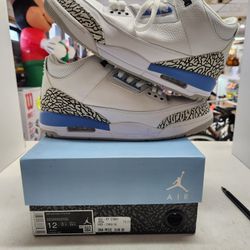 Jordan 3 Retro 'Unc' Size:12