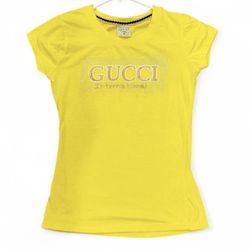 Gucci yellow cotton t-shirt #luxury #y2k Excellent Condition  Size Medium   If you have any questions about sizing or shipping, please feel free to re