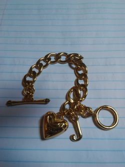 Gold Plated Juicy Couture Starter Bracelet