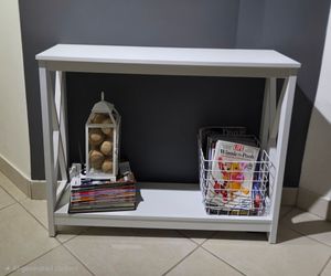 White Entryway Table