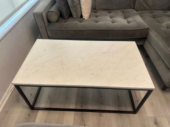 Faux marble  coffee table