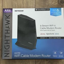 Netgear Nighthawk AX6 Cable Modem Router