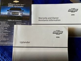Owner’s Manual For Uplander