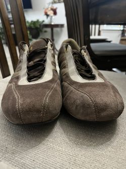 Adidas PORSCHE DESIGN Driving Shoes Mens Size 9.5 US Brown Leather Grey  Gold for Sale in Garland, TX - OfferUp